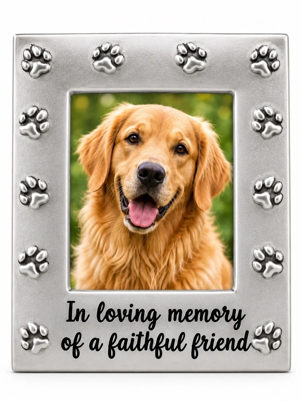 Pet Memorial Picture Frame “In Loving Memory of a Faithful Friend”